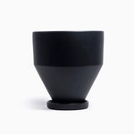 Jouet Ceramic Planter 4.25"  - Black