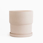 Calyx Ceramic Planter 6.25" - White Sesame
