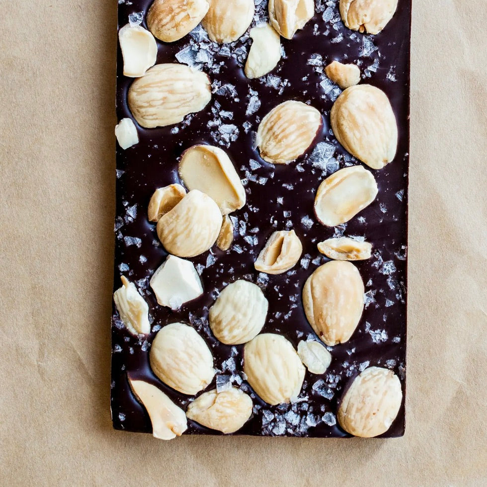 
                
                    Load image into Gallery viewer, Marcona Almond Chocolate Bar
                
            