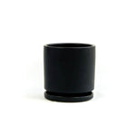 Black Cylinder Pot